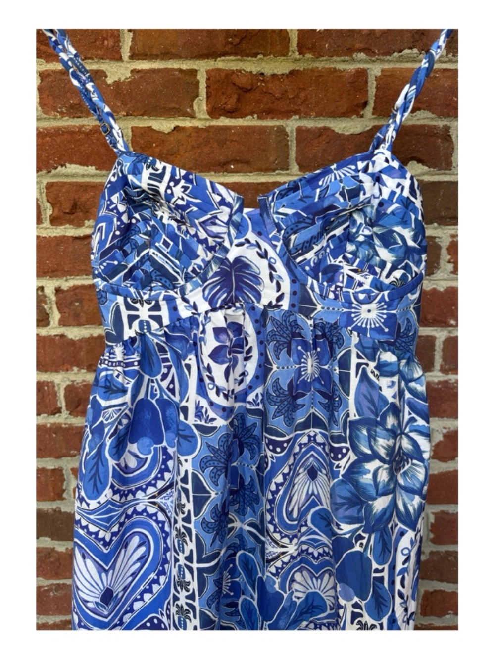 FARM Rio Blue Printed Maxi Dress - Picture 9 of 16